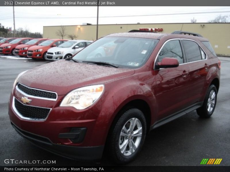 Cardinal Red Metallic / Jet Black 2012 Chevrolet Equinox LT AWD