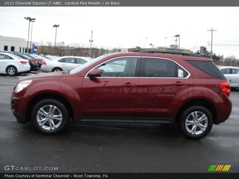Cardinal Red Metallic / Jet Black 2012 Chevrolet Equinox LT AWD