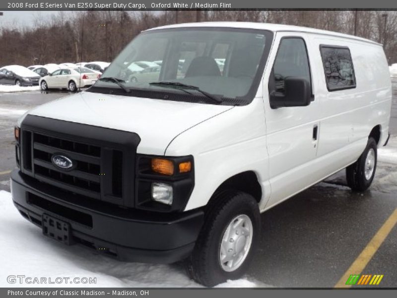 Oxford White / Medium Flint 2008 Ford E Series Van E250 Super Duty Cargo