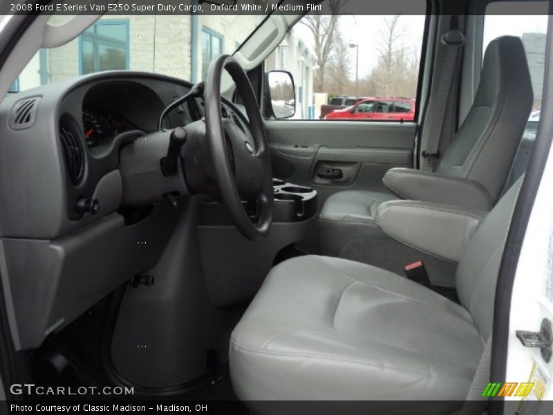 Oxford White / Medium Flint 2008 Ford E Series Van E250 Super Duty Cargo
