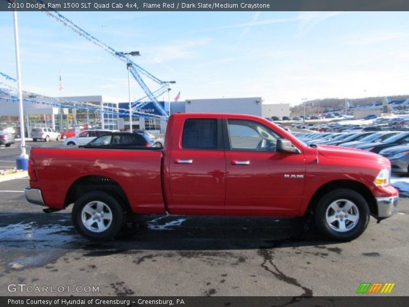 Flame Red / Dark Slate/Medium Graystone 2010 Dodge Ram 1500 SLT Quad Cab 4x4