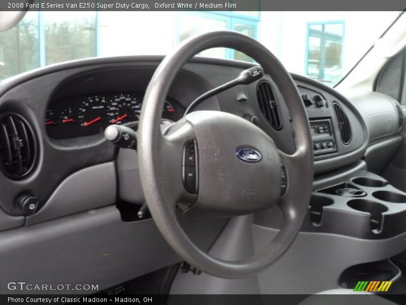 Oxford White / Medium Flint 2008 Ford E Series Van E250 Super Duty Cargo