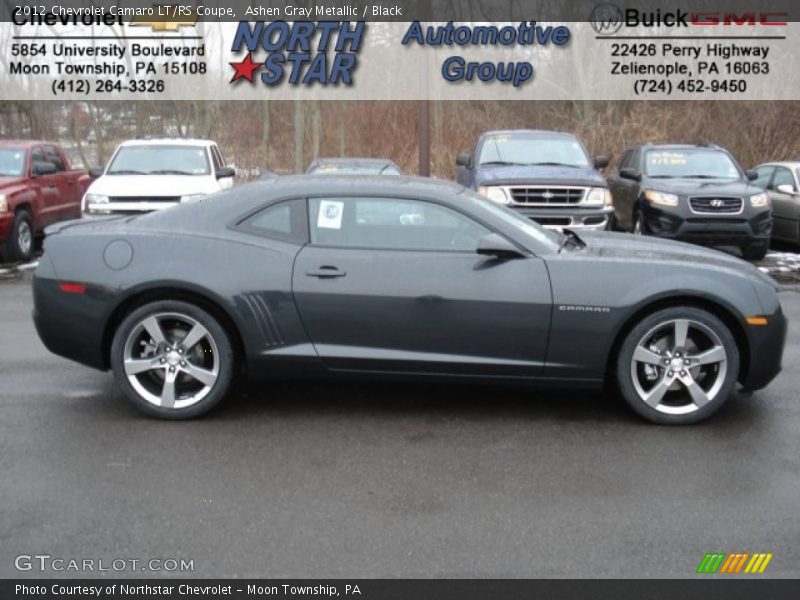 Ashen Gray Metallic / Black 2012 Chevrolet Camaro LT/RS Coupe