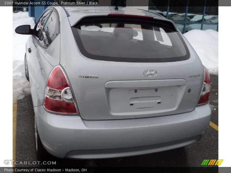 Platinum Silver / Black 2007 Hyundai Accent GS Coupe