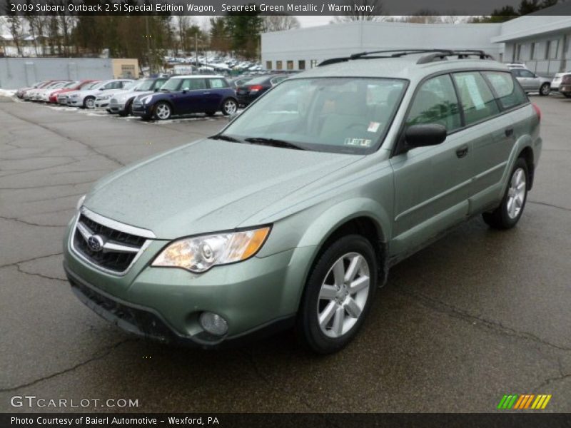 Seacrest Green Metallic / Warm Ivory 2009 Subaru Outback 2.5i Special Edition Wagon