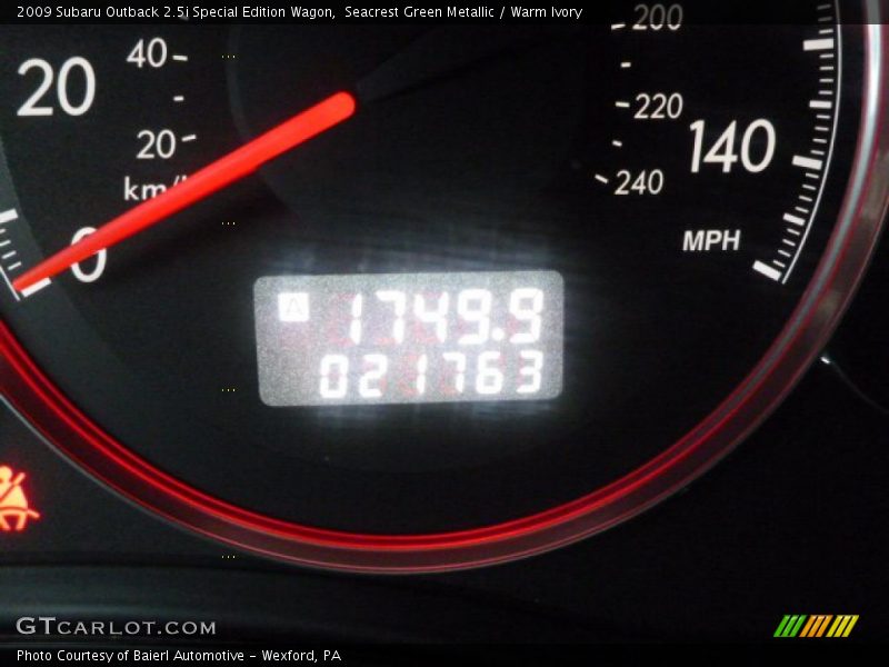 Seacrest Green Metallic / Warm Ivory 2009 Subaru Outback 2.5i Special Edition Wagon