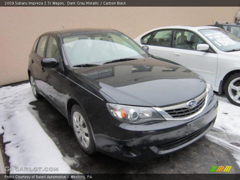 Dark Gray Metallic / Carbon Black 2009 Subaru Impreza 2.5i Wagon