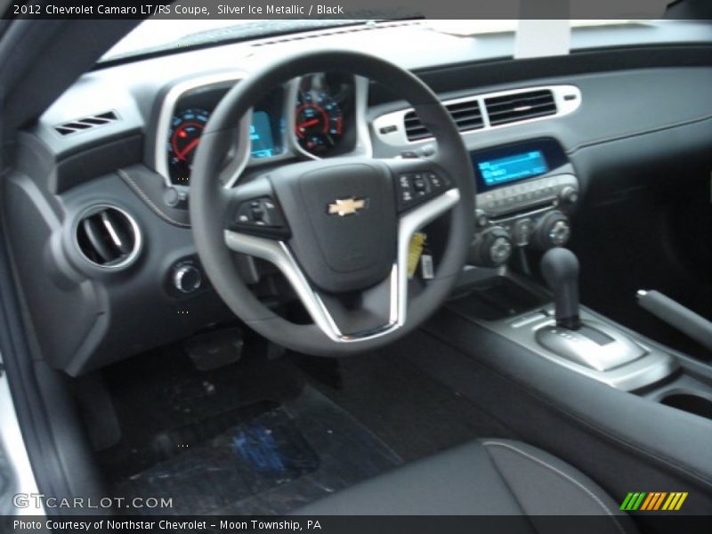 Silver Ice Metallic / Black 2012 Chevrolet Camaro LT/RS Coupe