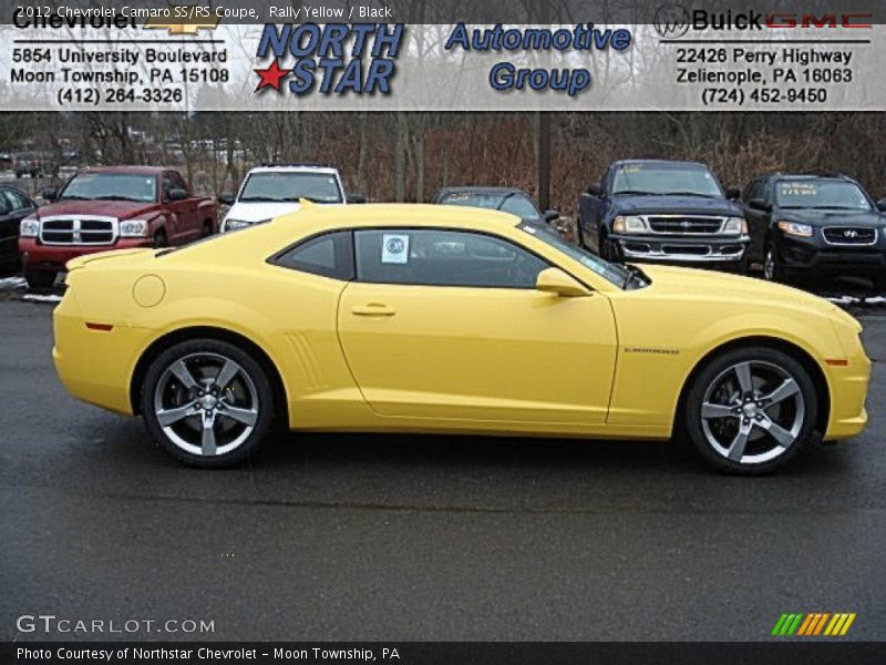 Rally Yellow / Black 2012 Chevrolet Camaro SS/RS Coupe