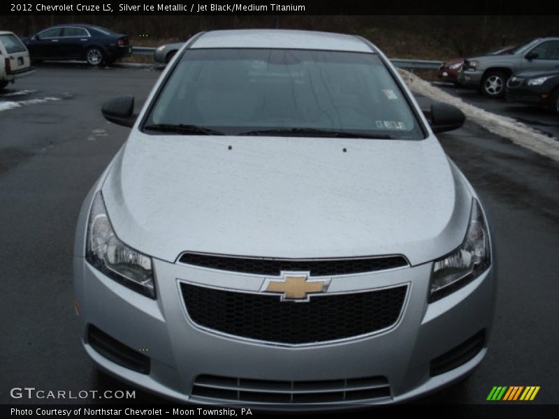 Silver Ice Metallic / Jet Black/Medium Titanium 2012 Chevrolet Cruze LS