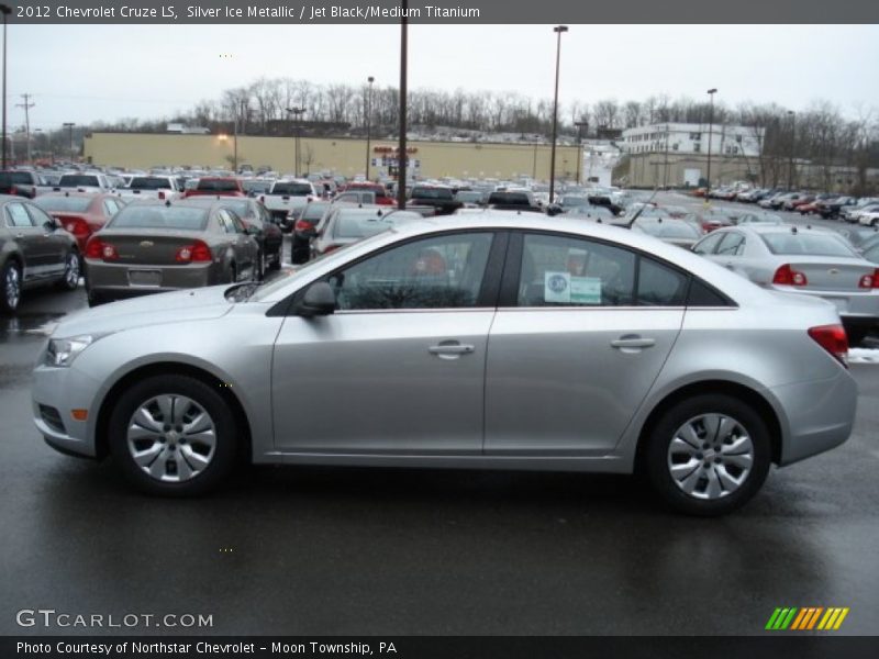 Silver Ice Metallic / Jet Black/Medium Titanium 2012 Chevrolet Cruze LS