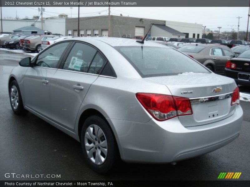 Silver Ice Metallic / Jet Black/Medium Titanium 2012 Chevrolet Cruze LS