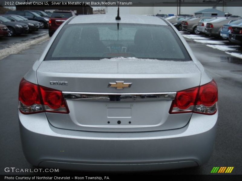 Silver Ice Metallic / Jet Black/Medium Titanium 2012 Chevrolet Cruze LS