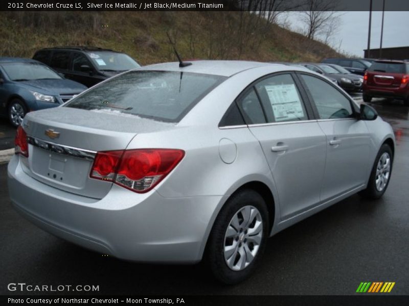 Silver Ice Metallic / Jet Black/Medium Titanium 2012 Chevrolet Cruze LS