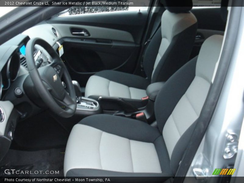 Silver Ice Metallic / Jet Black/Medium Titanium 2012 Chevrolet Cruze LS