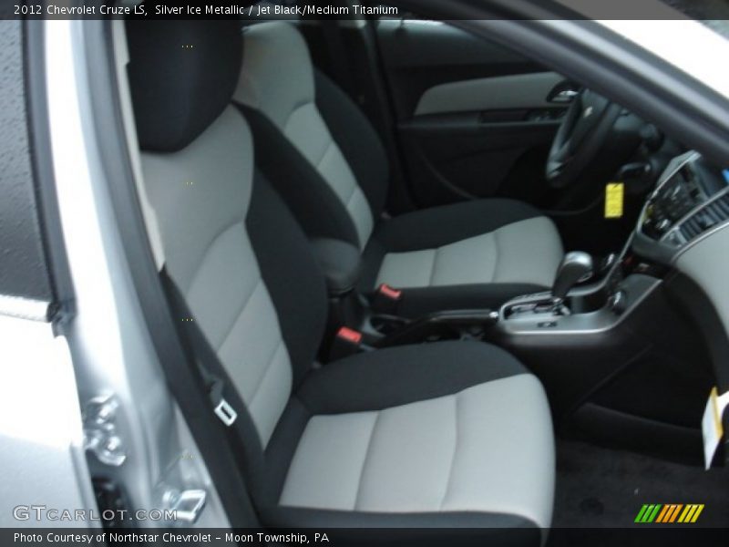 Silver Ice Metallic / Jet Black/Medium Titanium 2012 Chevrolet Cruze LS