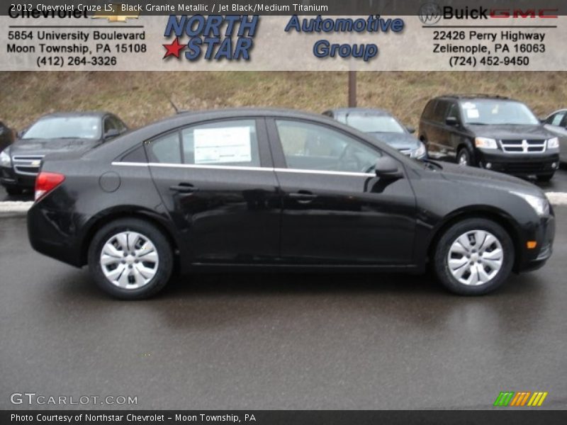 Black Granite Metallic / Jet Black/Medium Titanium 2012 Chevrolet Cruze LS