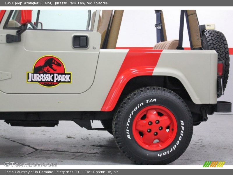 Jurassic Park Tan/Red / Saddle 1994 Jeep Wrangler SE 4x4