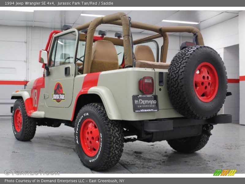 Jurassic Park Tan/Red / Saddle 1994 Jeep Wrangler SE 4x4