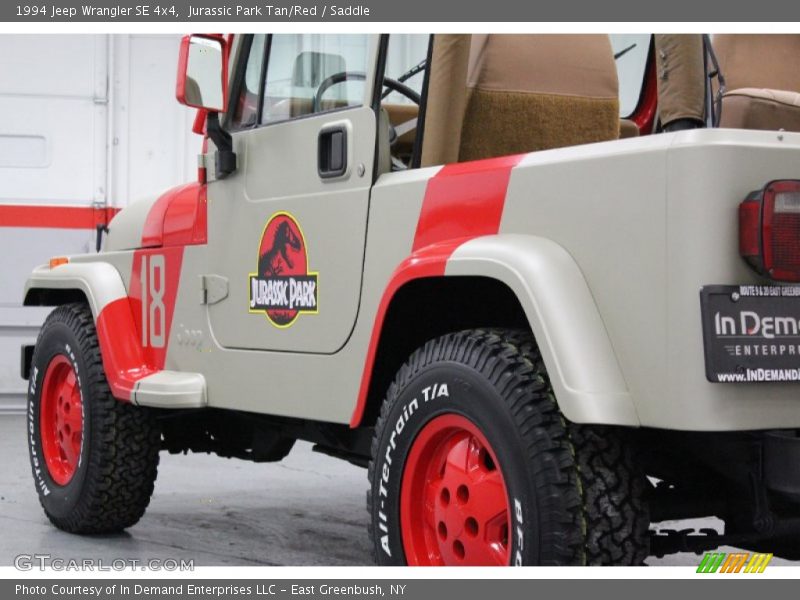 Jurassic Park Tan/Red / Saddle 1994 Jeep Wrangler SE 4x4