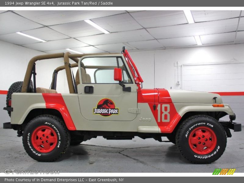 Jurassic Park Tan/Red #18 - 1994 Jeep Wrangler SE 4x4