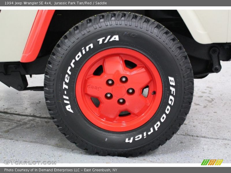 Jurassic Park Tan/Red / Saddle 1994 Jeep Wrangler SE 4x4