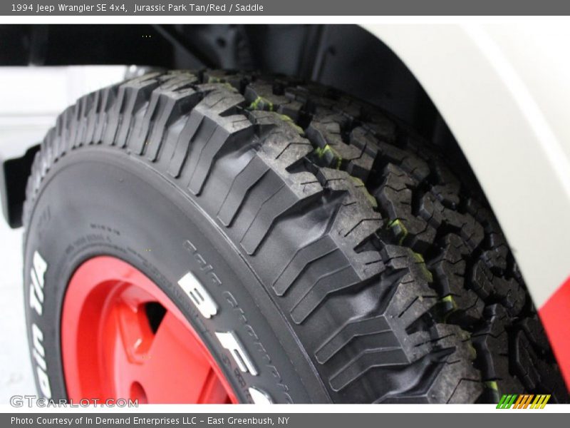 Jurassic Park Tan/Red / Saddle 1994 Jeep Wrangler SE 4x4