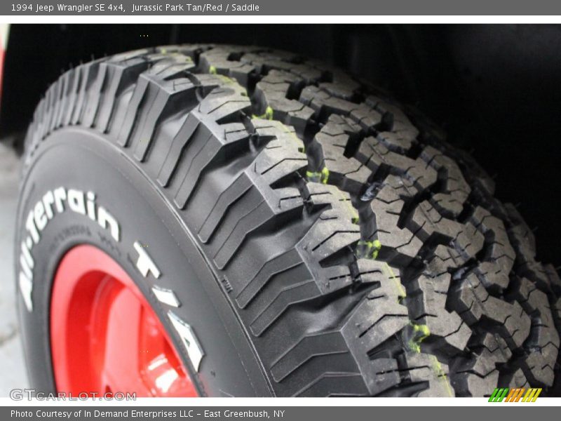 Jurassic Park Tan/Red / Saddle 1994 Jeep Wrangler SE 4x4