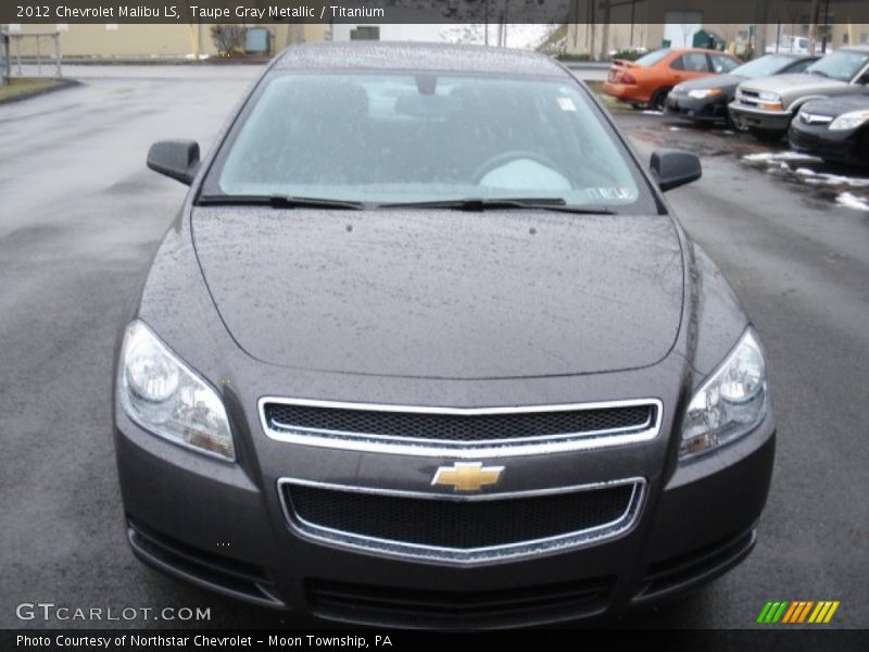 Taupe Gray Metallic / Titanium 2012 Chevrolet Malibu LS
