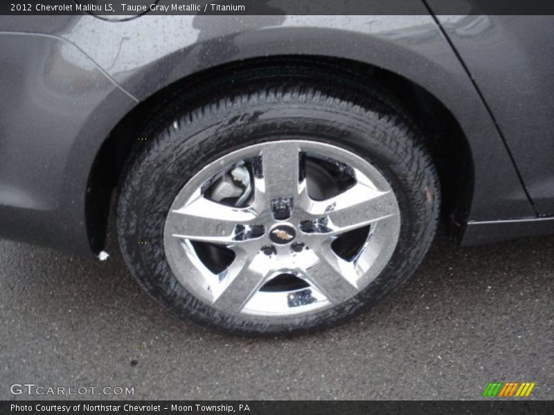 Taupe Gray Metallic / Titanium 2012 Chevrolet Malibu LS