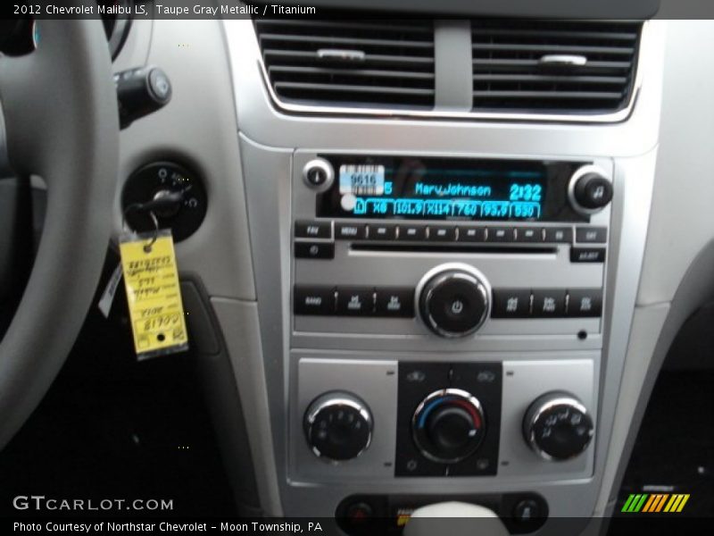 Taupe Gray Metallic / Titanium 2012 Chevrolet Malibu LS