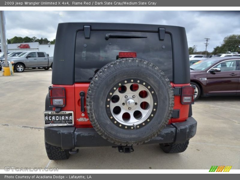 Flame Red / Dark Slate Gray/Medium Slate Gray 2009 Jeep Wrangler Unlimited X 4x4