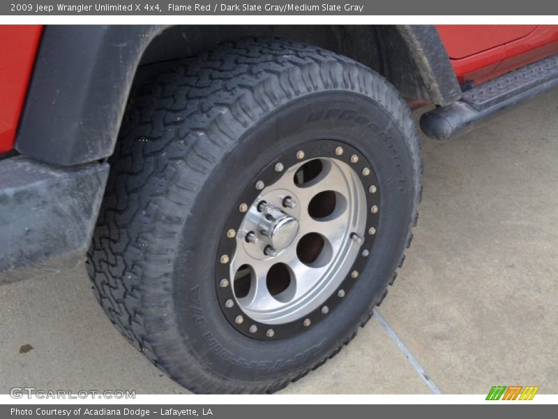Flame Red / Dark Slate Gray/Medium Slate Gray 2009 Jeep Wrangler Unlimited X 4x4