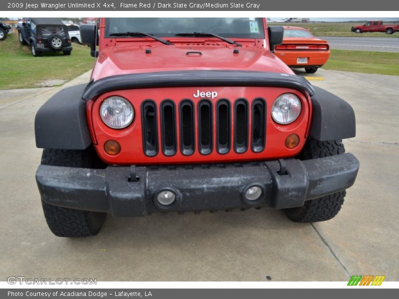 Flame Red / Dark Slate Gray/Medium Slate Gray 2009 Jeep Wrangler Unlimited X 4x4
