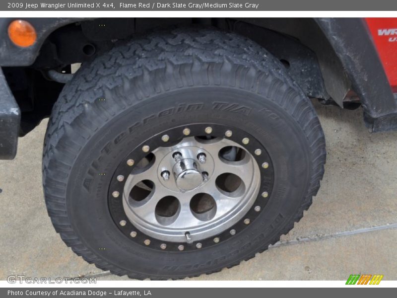 Flame Red / Dark Slate Gray/Medium Slate Gray 2009 Jeep Wrangler Unlimited X 4x4