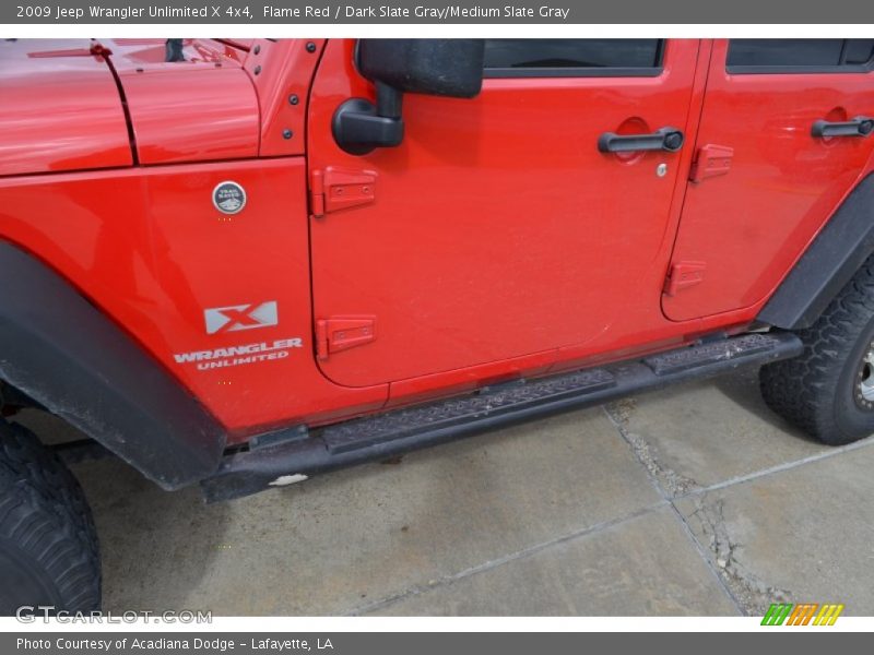 Flame Red / Dark Slate Gray/Medium Slate Gray 2009 Jeep Wrangler Unlimited X 4x4