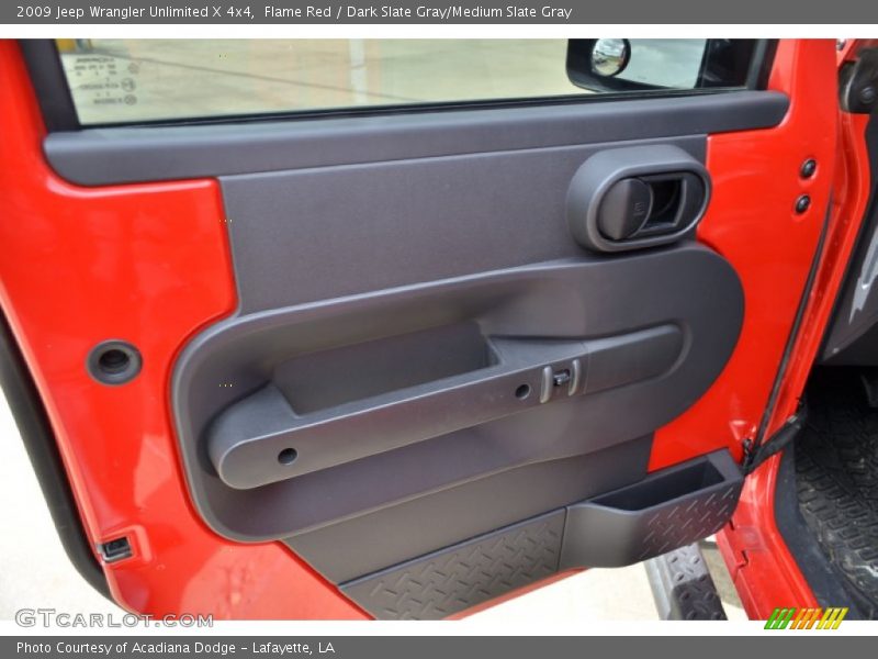 Flame Red / Dark Slate Gray/Medium Slate Gray 2009 Jeep Wrangler Unlimited X 4x4