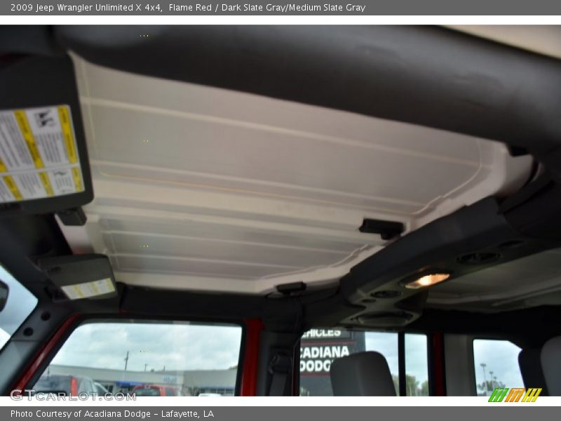Flame Red / Dark Slate Gray/Medium Slate Gray 2009 Jeep Wrangler Unlimited X 4x4