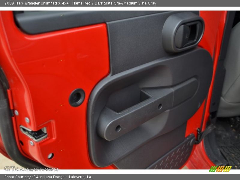 Flame Red / Dark Slate Gray/Medium Slate Gray 2009 Jeep Wrangler Unlimited X 4x4