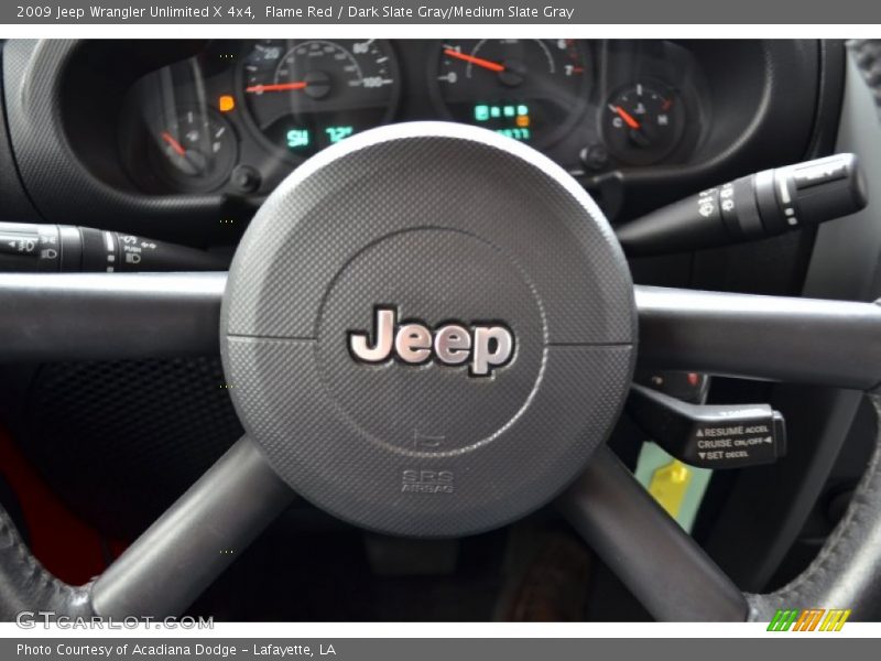 Flame Red / Dark Slate Gray/Medium Slate Gray 2009 Jeep Wrangler Unlimited X 4x4
