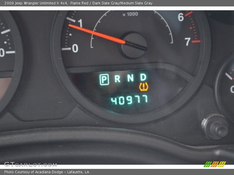 Flame Red / Dark Slate Gray/Medium Slate Gray 2009 Jeep Wrangler Unlimited X 4x4