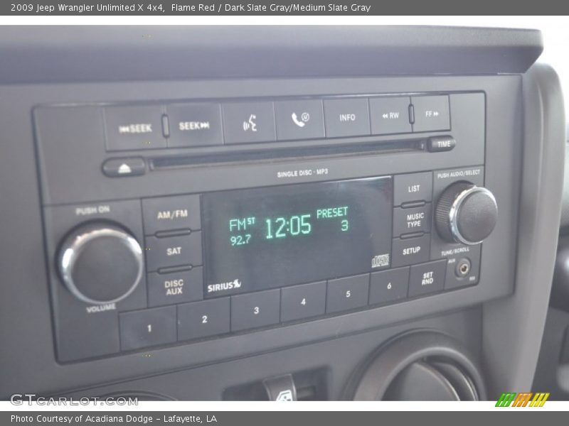 Flame Red / Dark Slate Gray/Medium Slate Gray 2009 Jeep Wrangler Unlimited X 4x4