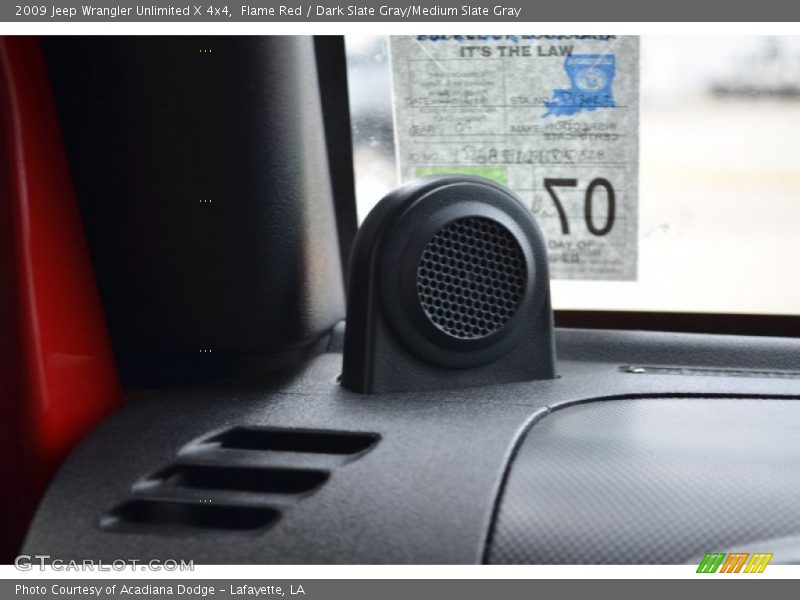 Flame Red / Dark Slate Gray/Medium Slate Gray 2009 Jeep Wrangler Unlimited X 4x4