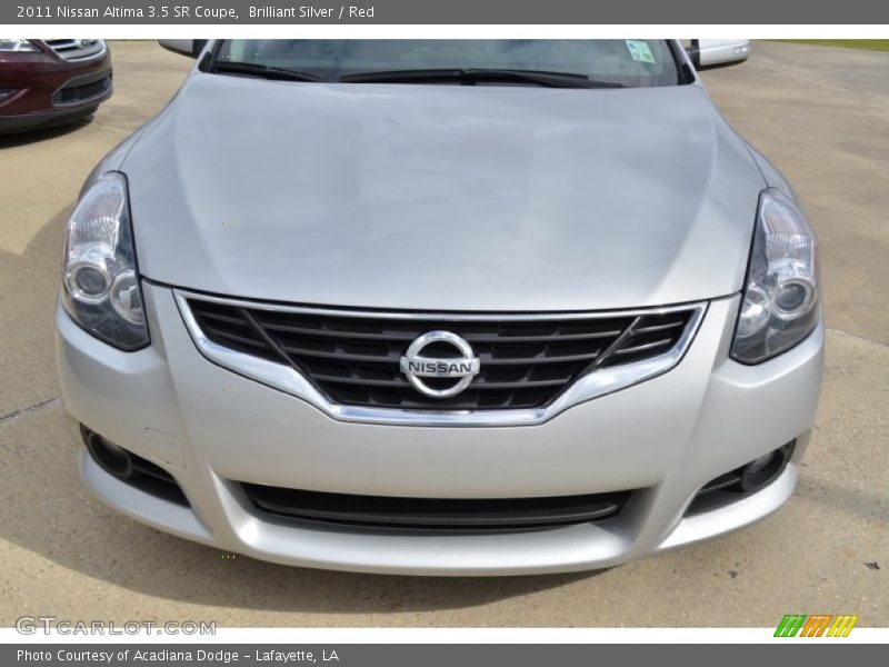 Brilliant Silver / Red 2011 Nissan Altima 3.5 SR Coupe