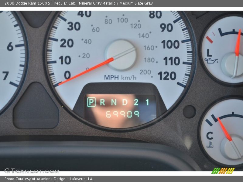 Mineral Gray Metallic / Medium Slate Gray 2008 Dodge Ram 1500 ST Regular Cab