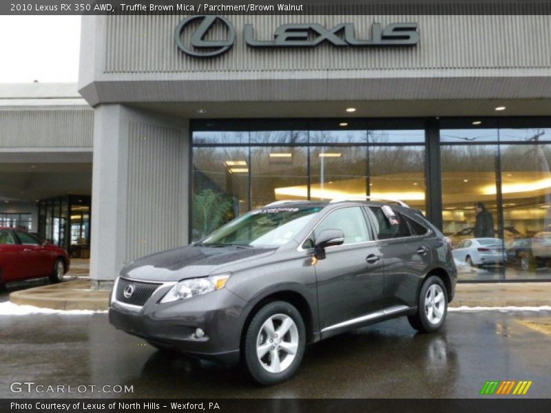 Truffle Brown Mica / Parchment/Brown Walnut 2010 Lexus RX 350 AWD