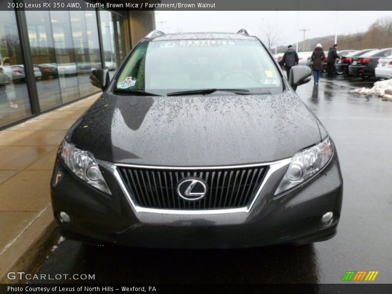 Truffle Brown Mica / Parchment/Brown Walnut 2010 Lexus RX 350 AWD