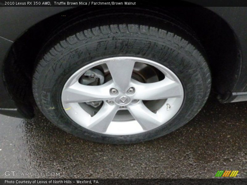 Truffle Brown Mica / Parchment/Brown Walnut 2010 Lexus RX 350 AWD