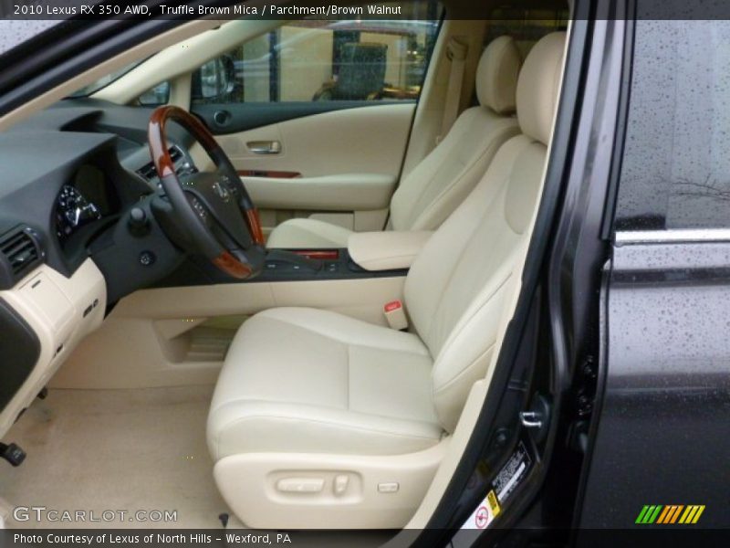 Truffle Brown Mica / Parchment/Brown Walnut 2010 Lexus RX 350 AWD