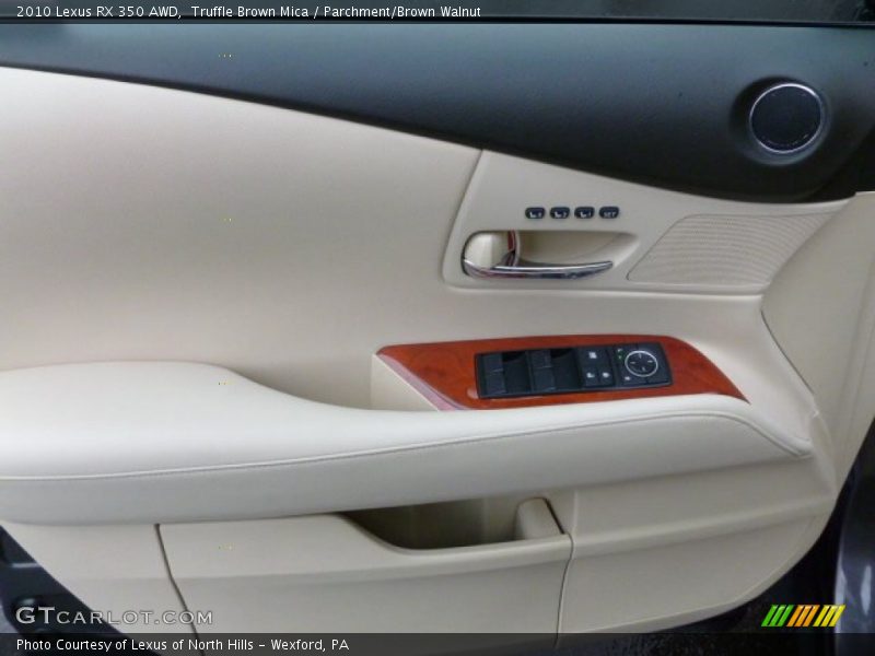Truffle Brown Mica / Parchment/Brown Walnut 2010 Lexus RX 350 AWD